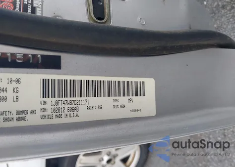 2007 Jeep Compass Sport из США, поврежденный, VIN 1J8FT47W87D211171